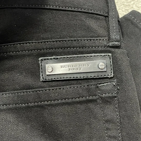 EUC Men’s Size 30 Burberry Brit Straight Leg Regular Fit Denim Jeans In Black